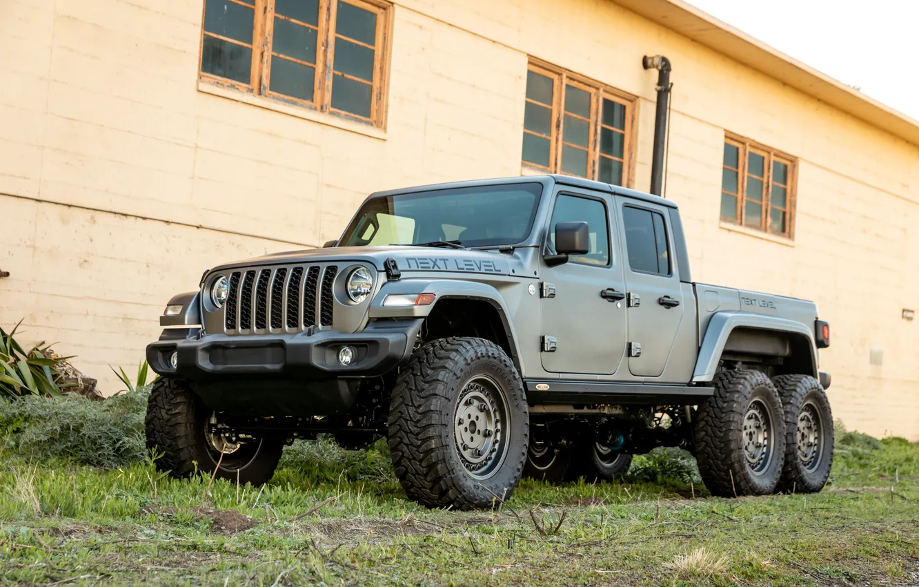 Photo wallpaper Front, Gladiator, Side, Jeep, 6x6, 2021, Jeep Gladiator, Front and Side