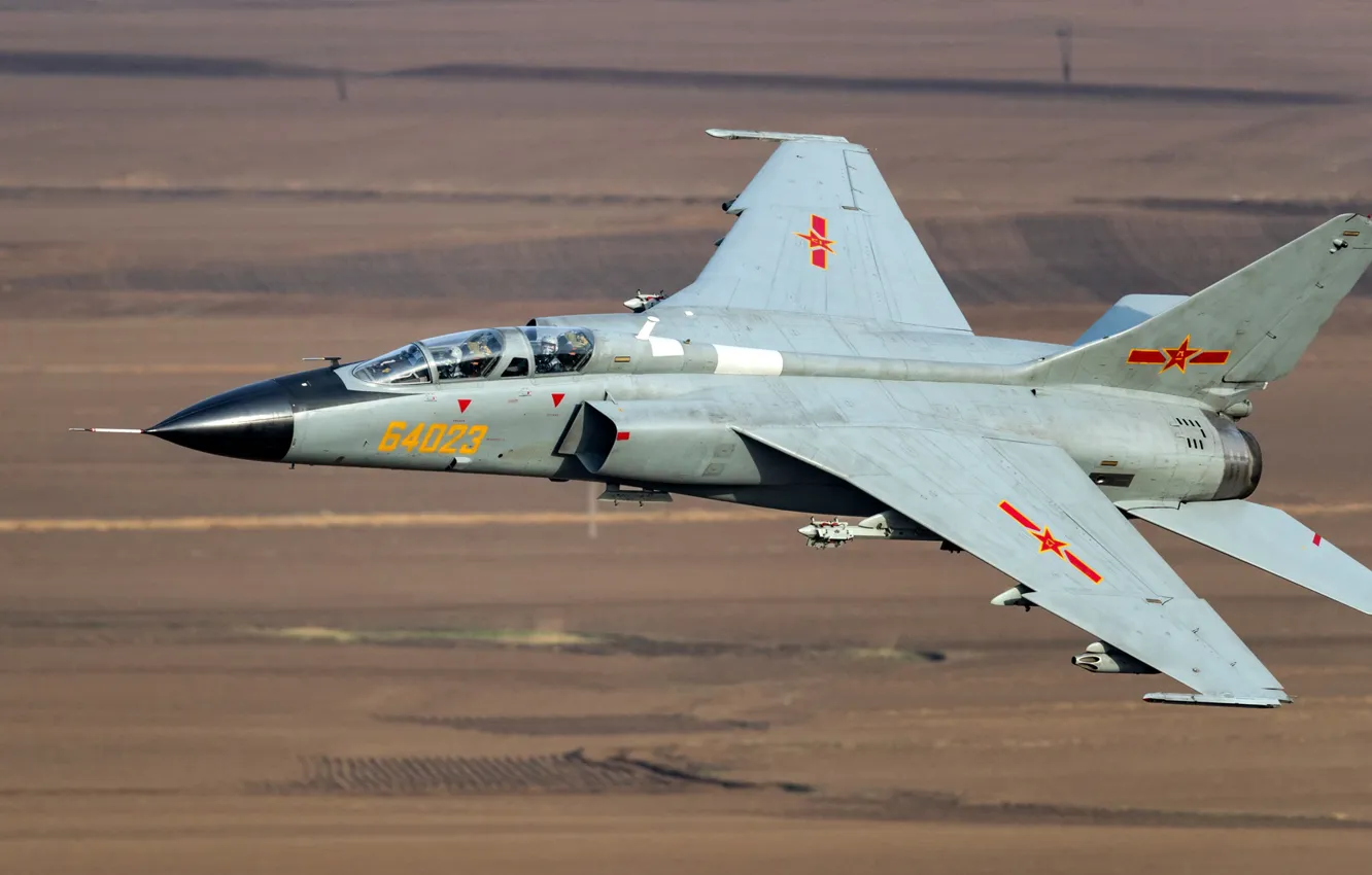 Photo wallpaper pilot, fighter-bomber, Cockpit, AIR FORCE CHINA, Xian JH-7