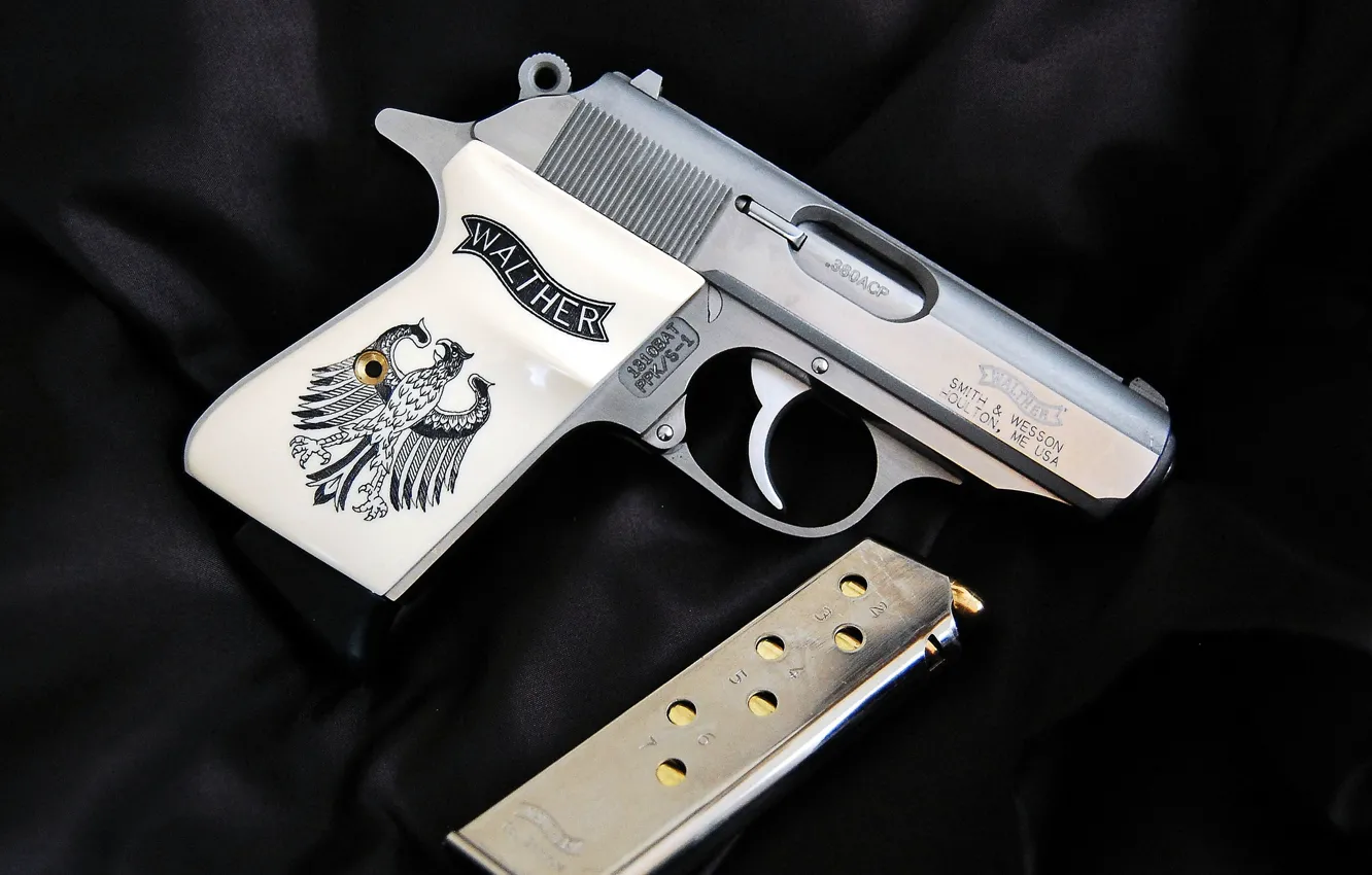 Photo wallpaper gun, weapons, Walther, self-loading, PPK/S