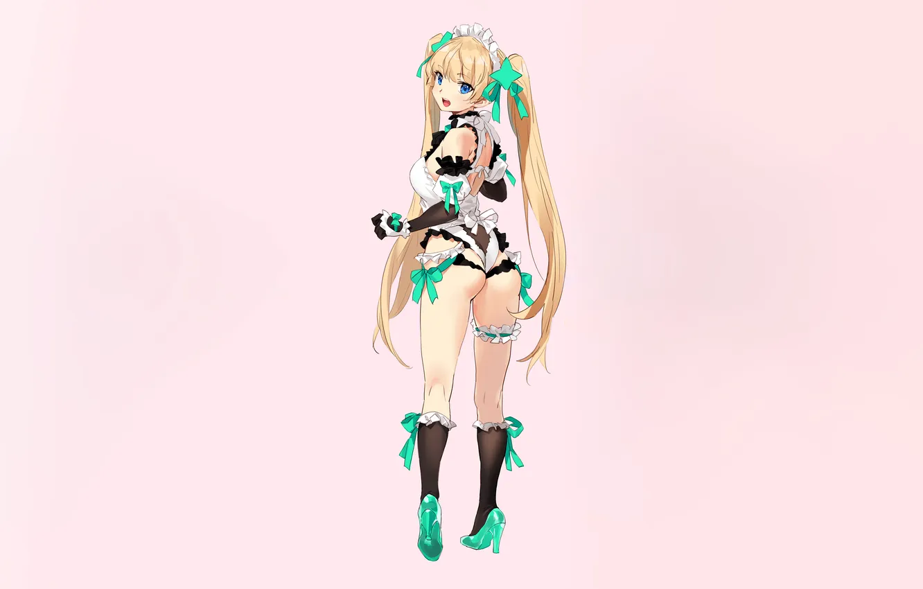 Photo wallpaper girl, sexy, ass, long hair, legs, boobs, sexy girl, anime