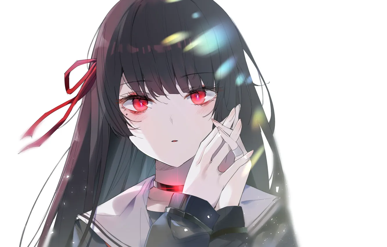 Photo wallpaper girl, glare, Wuthering Waves, Chisa