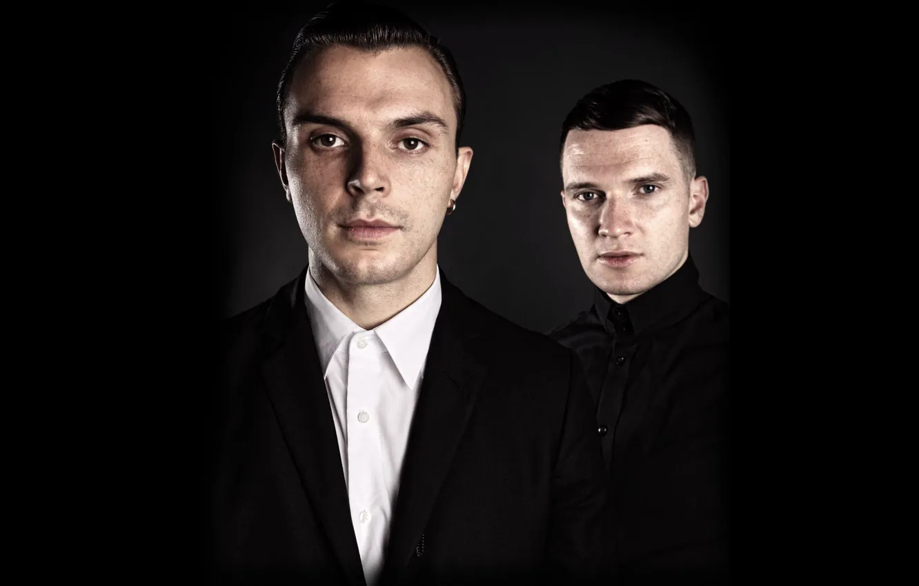 Photo wallpaper group, band, Theo Hutchcraft, Hurts, Adam Anderson