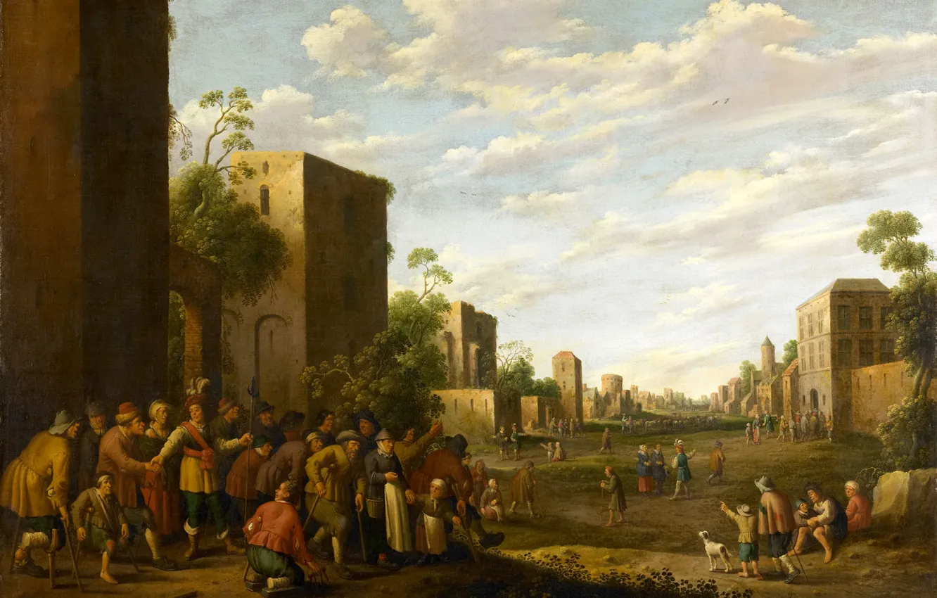 Photo wallpaper picture, genre, The Jost Cornelis Dropcloth, The provision of Housing for the Poor