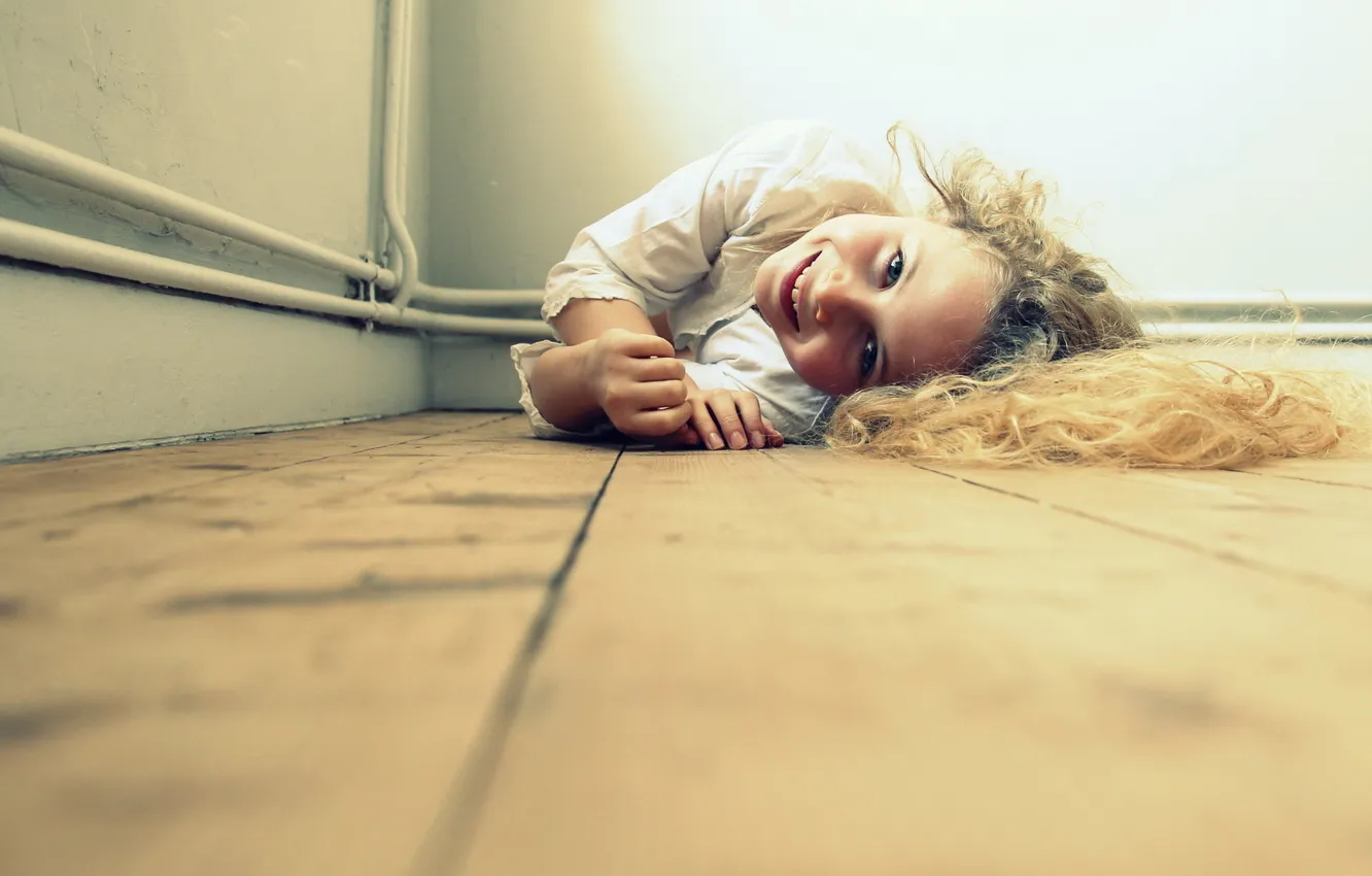 Photo wallpaper smile, mood, girl