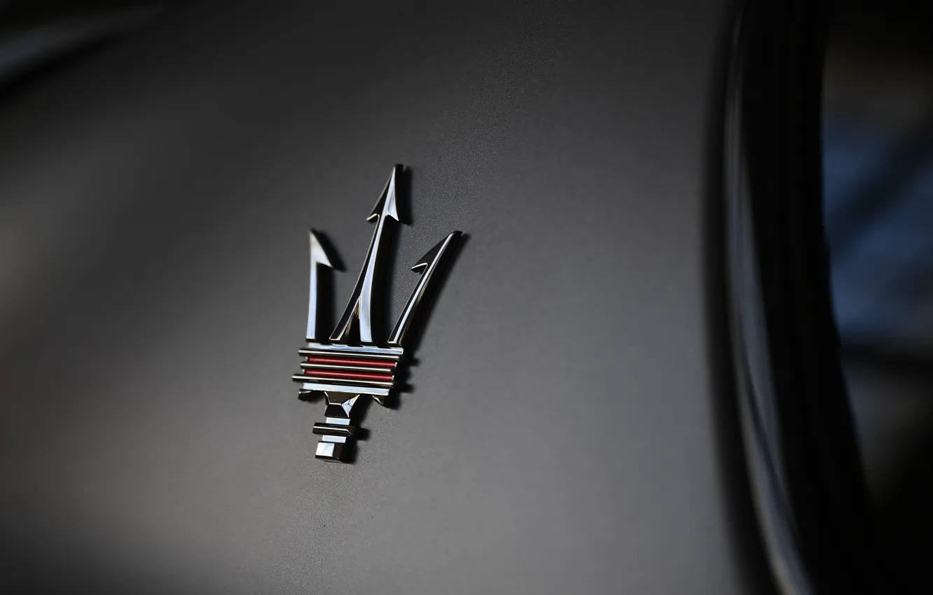 Photo wallpaper Maserati, logo, Levante, Maserati Levante Trofeo