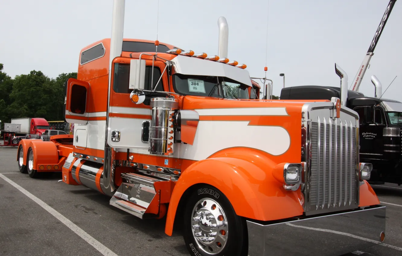 Photo wallpaper custom, truck, kenworht