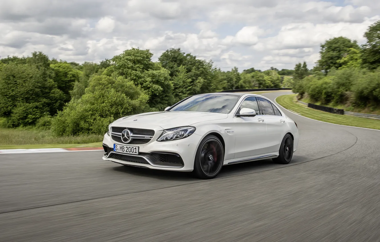 Photo wallpaper Mercedes, Mercedes, AMG, AMG, 2014, W205, C 63 S