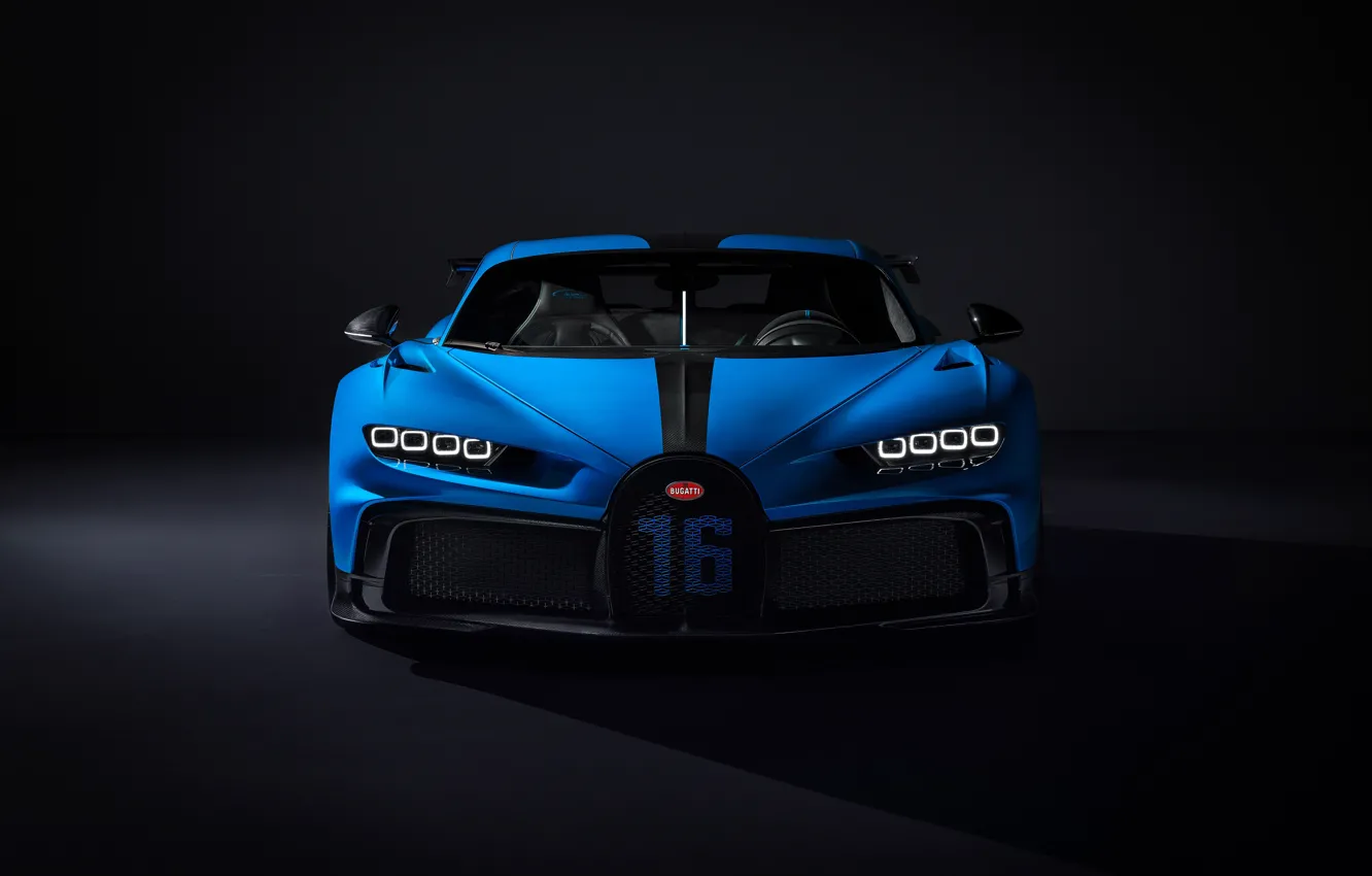 Photo wallpaper Bugatti, front view, hypercar, Chiron, 2020, Pur Sport