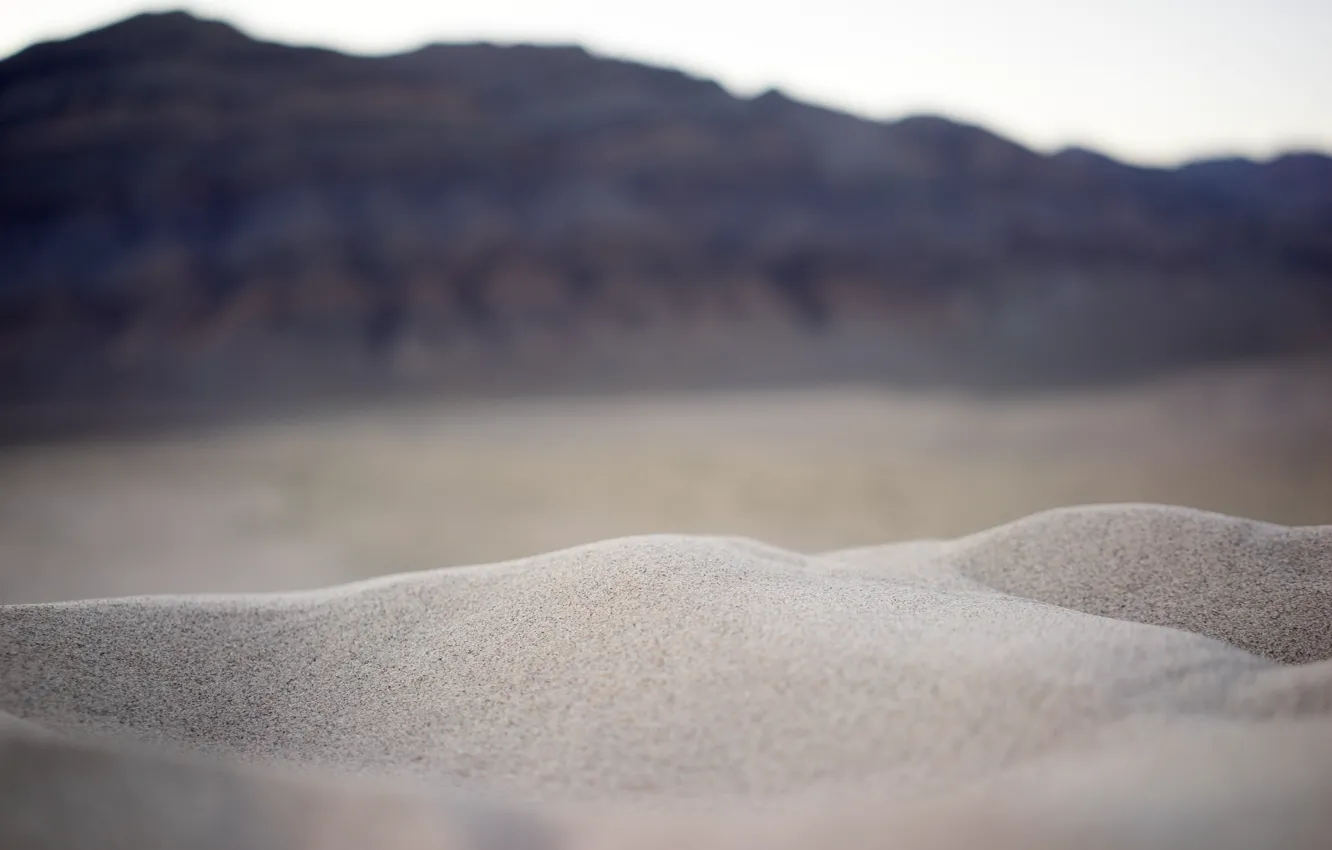 Photo wallpaper desert, sand, hill