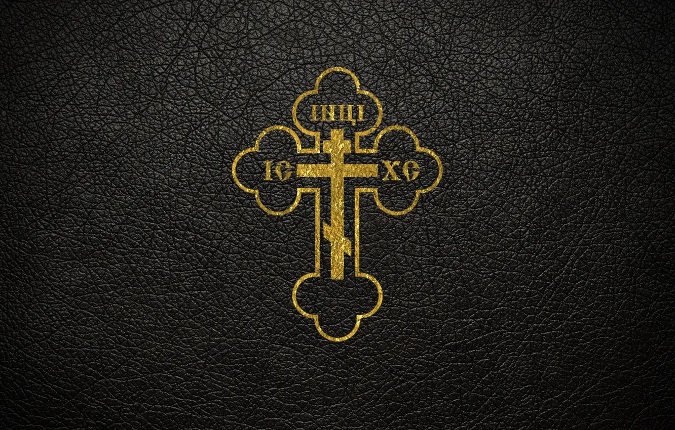 Photo wallpaper leather, Cross, gold, Orthodoxy, The crucifixion, Orthodox Cross, The Cross Of The Lord