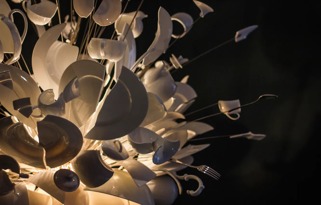 Photo wallpaper background, devices, dishes