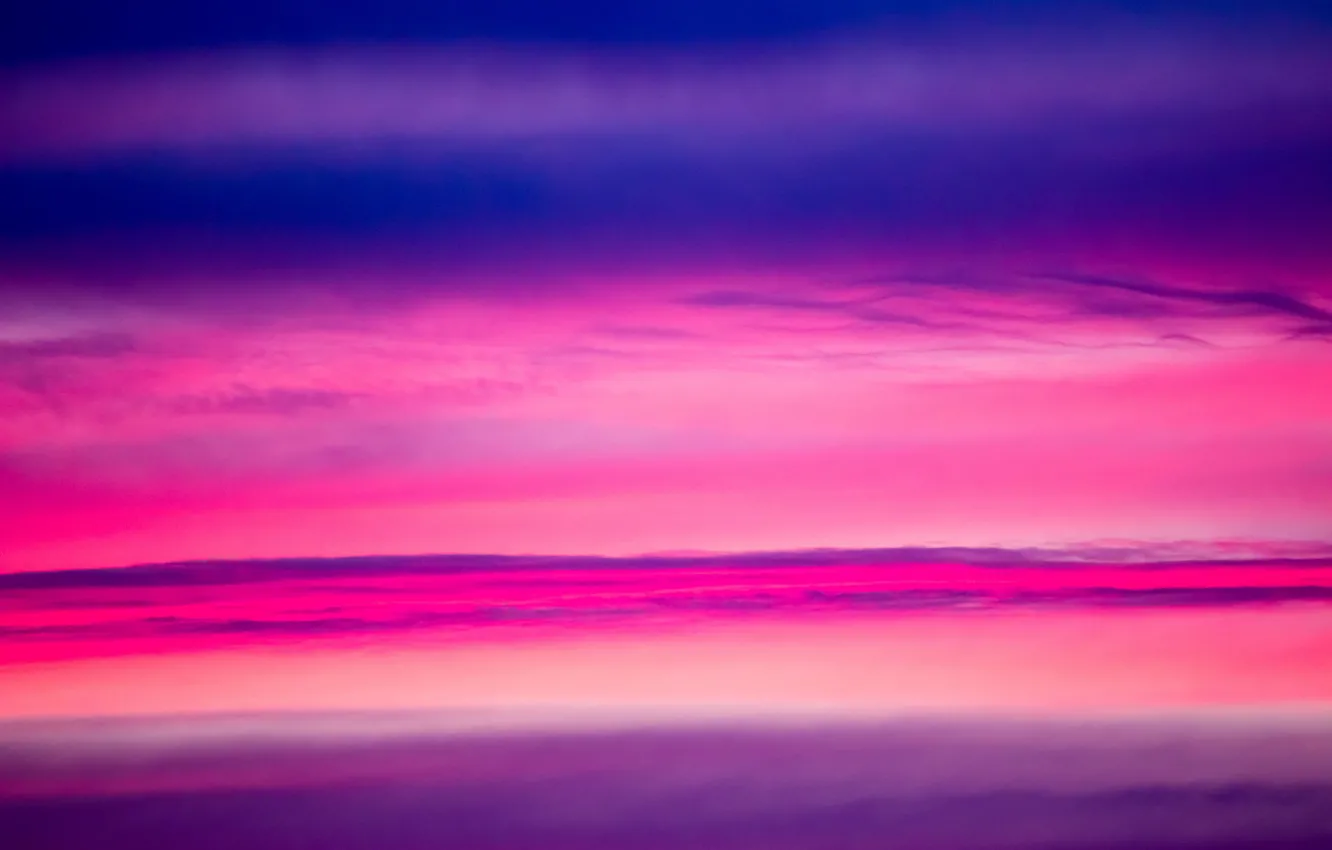 Photo wallpaper twilight, sky, sunset, pink, dusk, purple