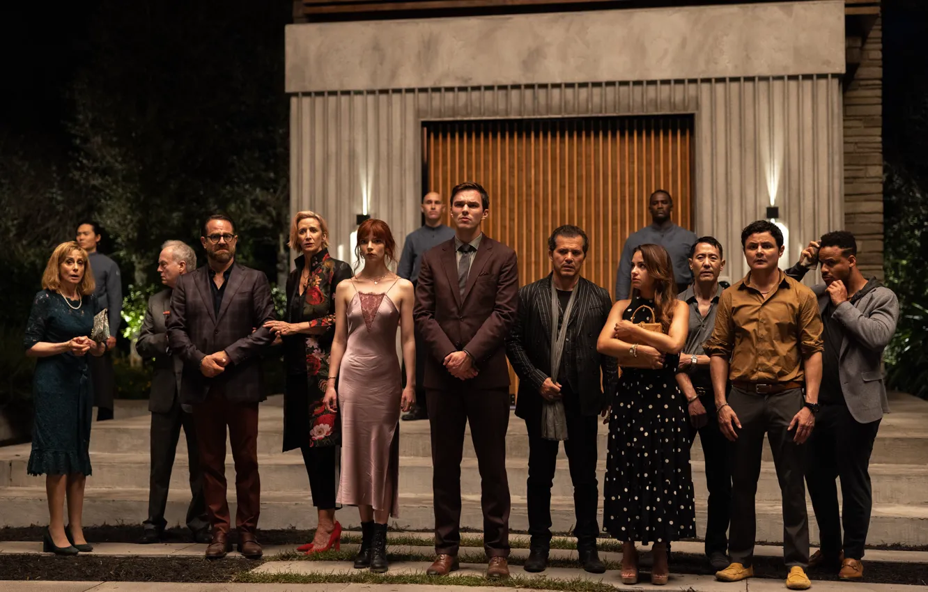 Photo wallpaper Ralph Fiennes, Nicholas Hoult, John Leguizamo, Anya Taylor-Joy, The Menu, Janet McTeer