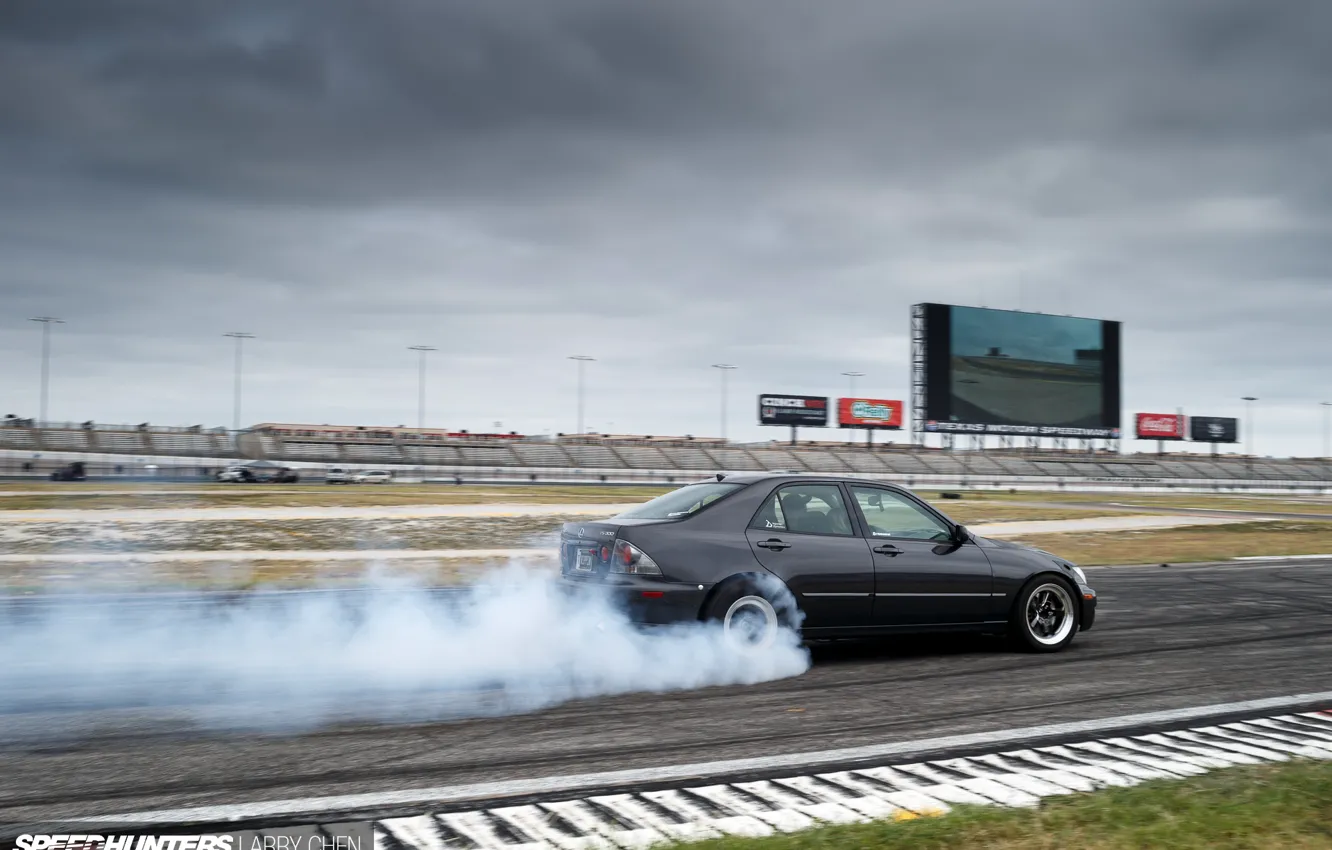 Photo wallpaper Lexus, Japan, drift, Toyota, black, smoke, tuning, Racing