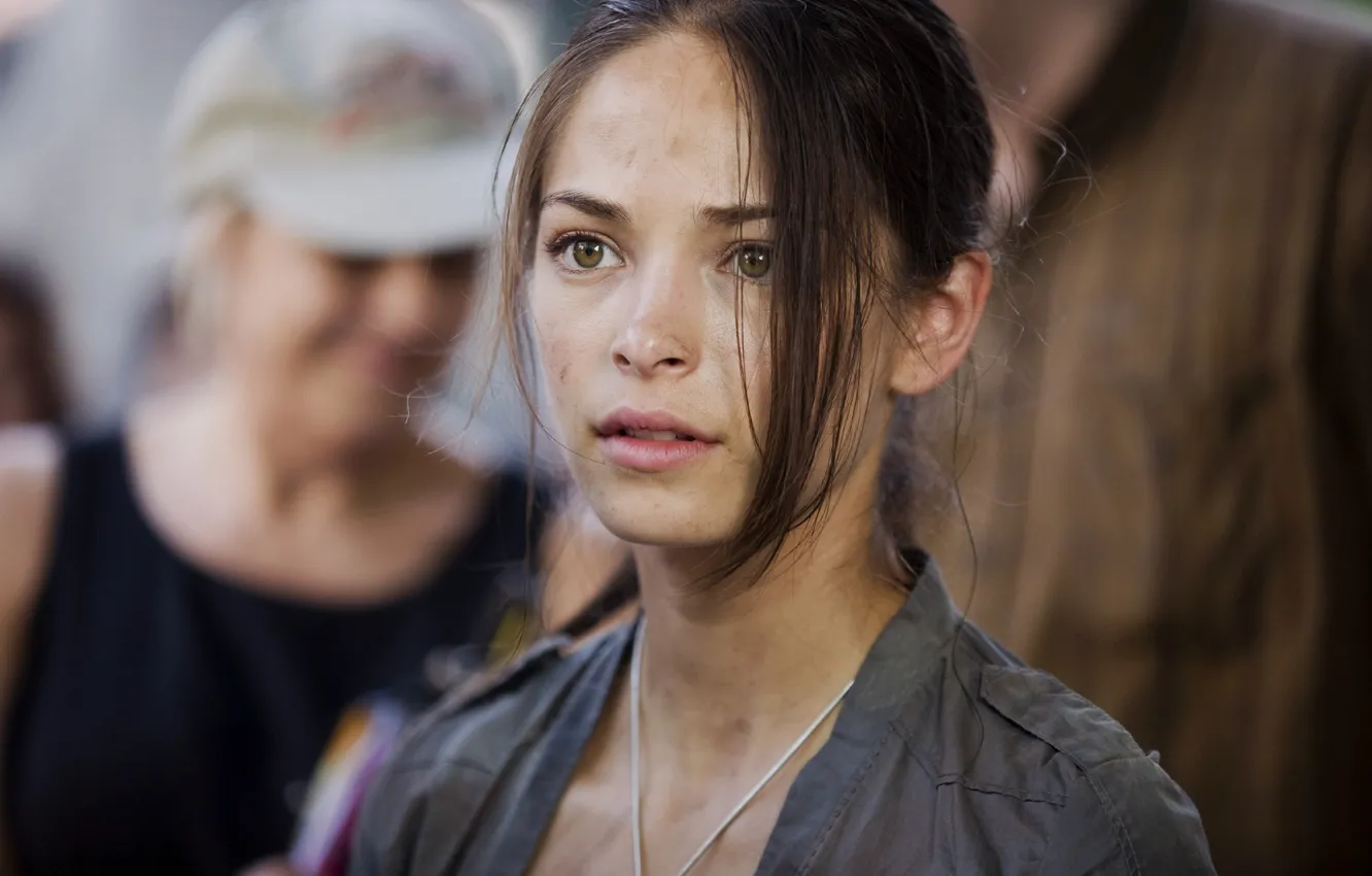 Photo wallpaper look, girl, street, brunette, hair, Chun-Li, Kristin Kreuk, Kristin Kreuk