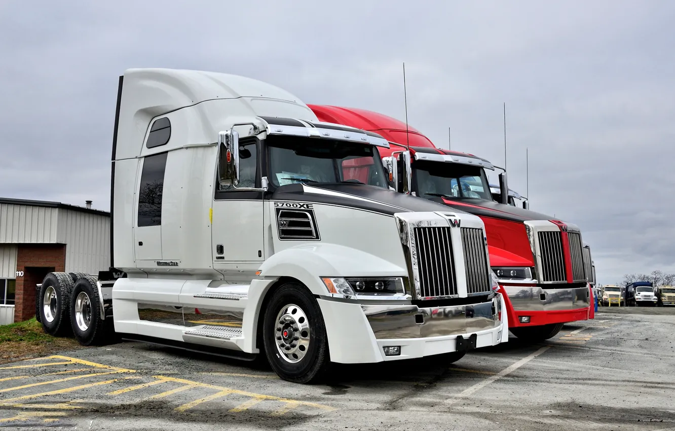 Photo wallpaper red, white, western star, 5700xe