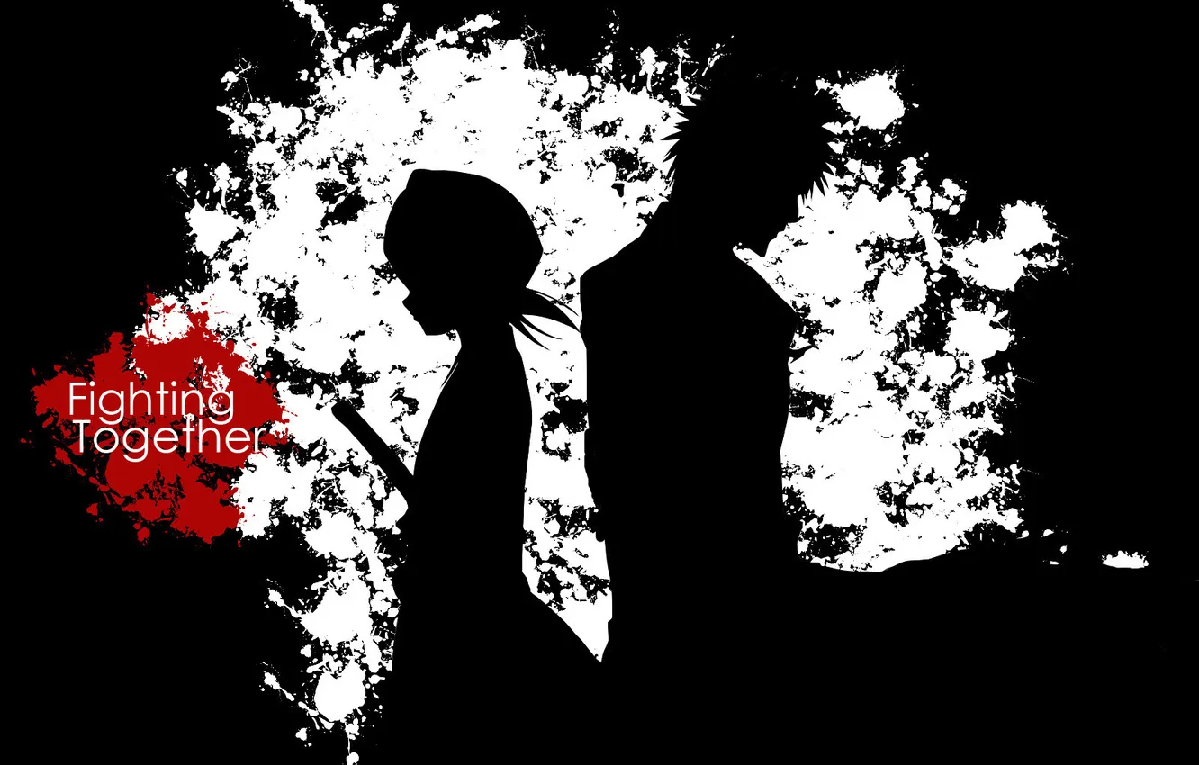 Photo wallpaper Bleach, Ichigo, Rukia