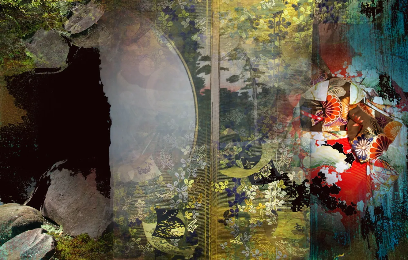 Photo wallpaper abstraction, color, form