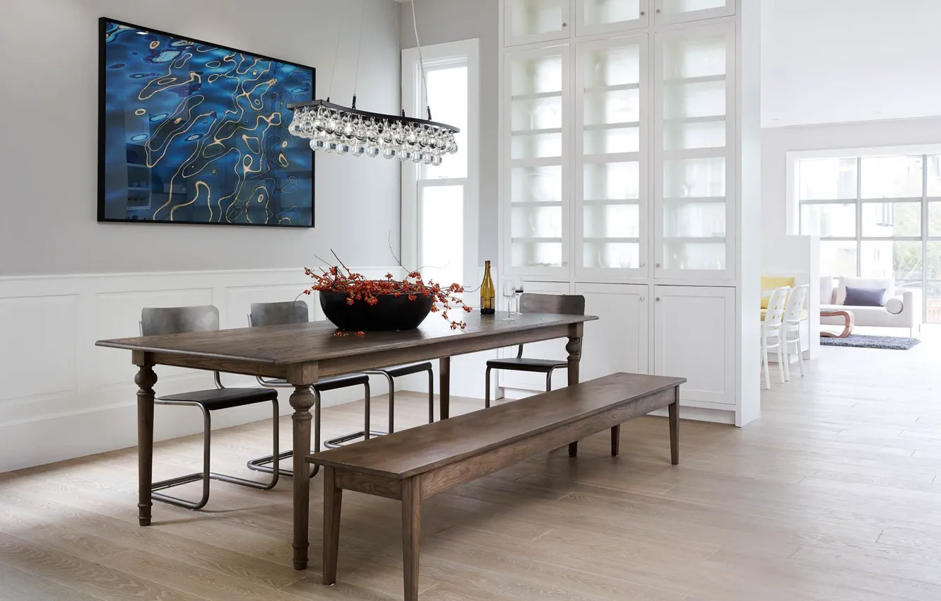 Photo wallpaper interior, dining room, San Francisco Residence
