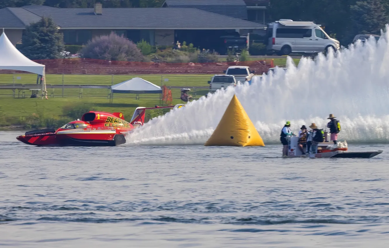 Photo wallpaper race, boat, speed