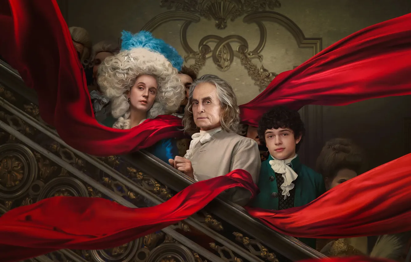 Photo wallpaper family, fabric, three, Franklin, The 2024 Miniseries