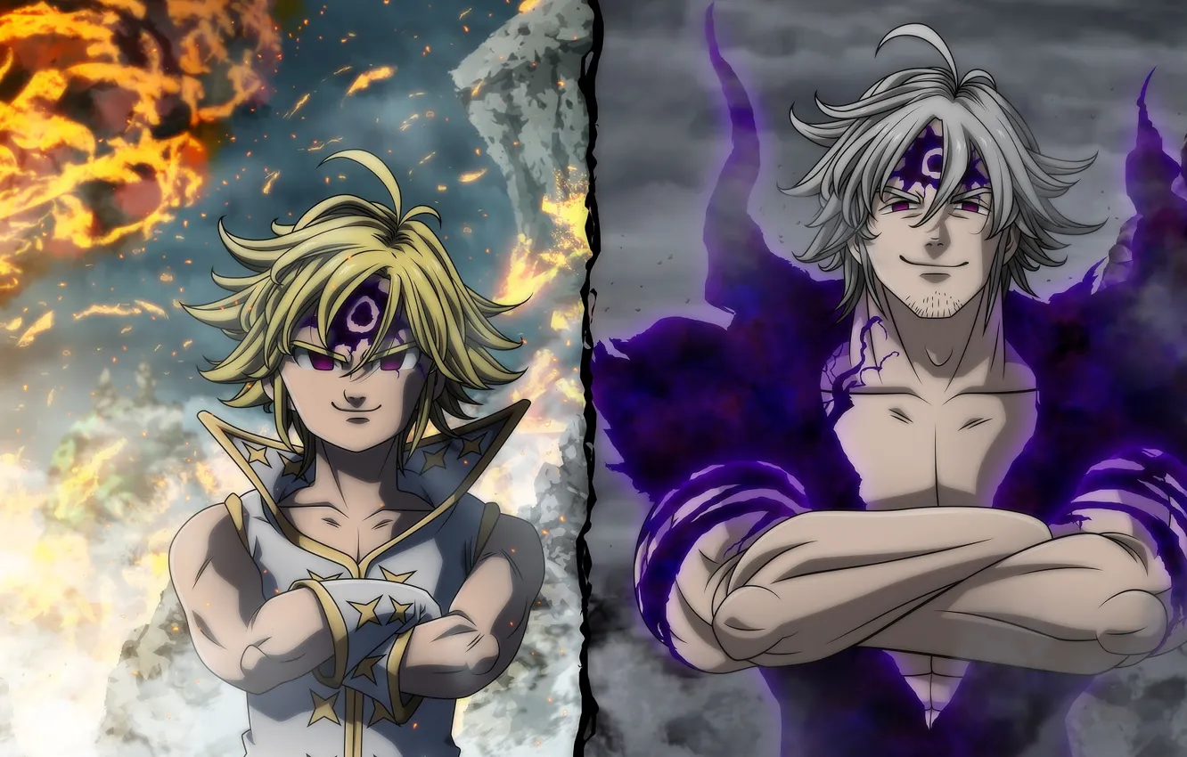 Photo wallpaper anime, guy, two, Nanatsu no Taizai, The seven deadly sins
