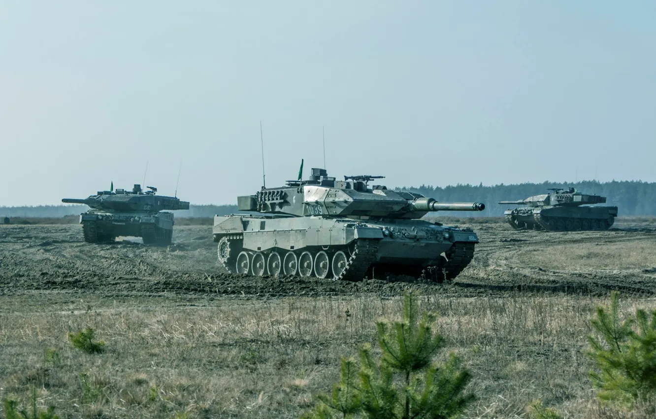 Photo wallpaper Germany, Tanks, Bundeswehr, Leopard 2A7