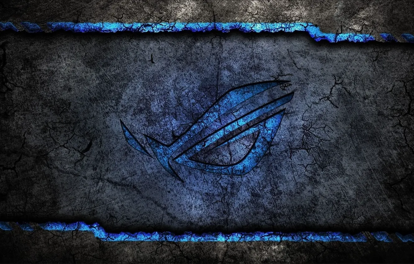 Photo wallpaper cracked, letters, logo, high-tech, logo, brand, hi-tech, brand