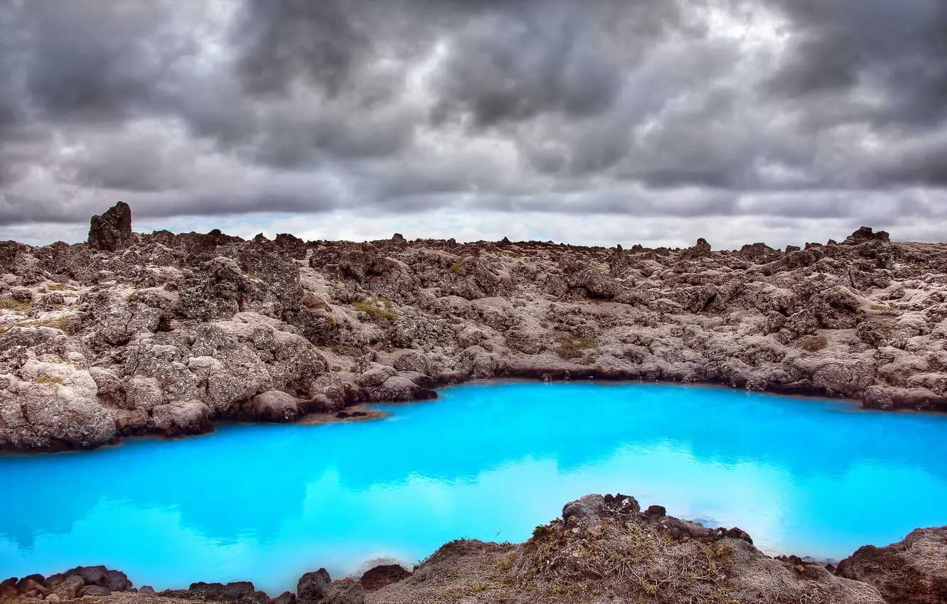 Photo wallpaper landscape, nature, Iceland, Gullbringusysla, Grindavík