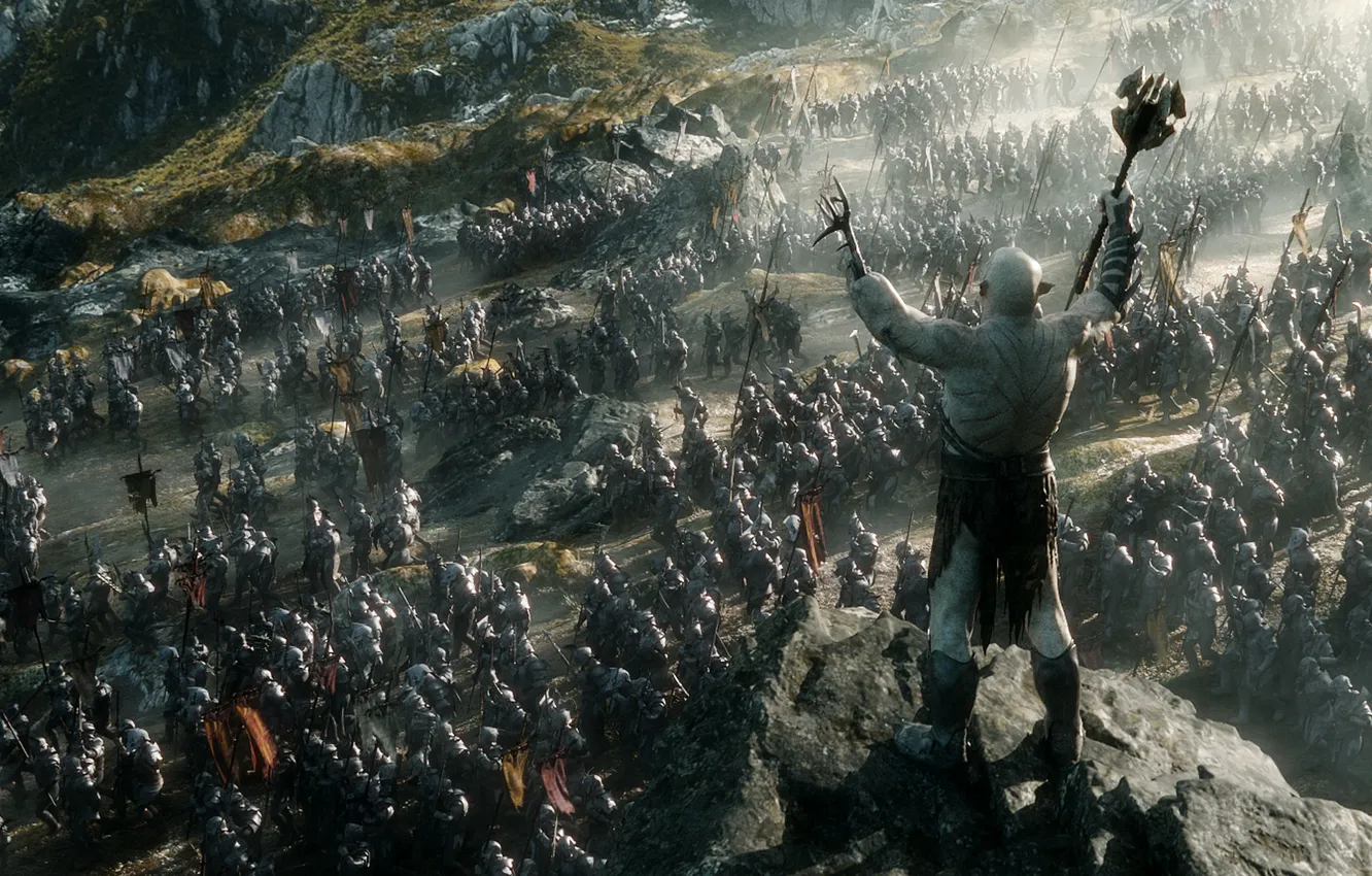 Photo wallpaper the hobbit, Azog, the battle of the five armies