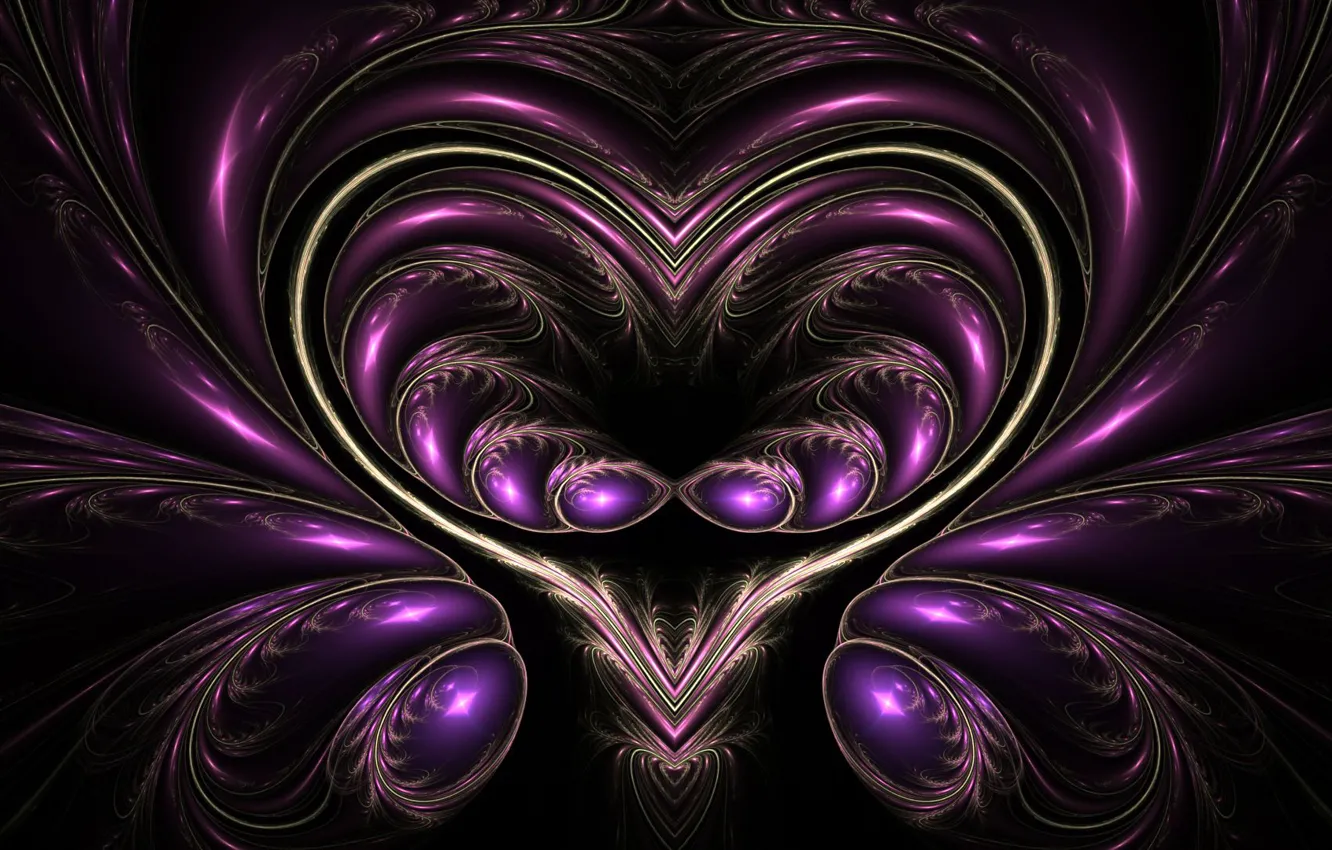 Photo wallpaper abstraction, the dark background, heart, art, composition, Wallpaper from lolita777