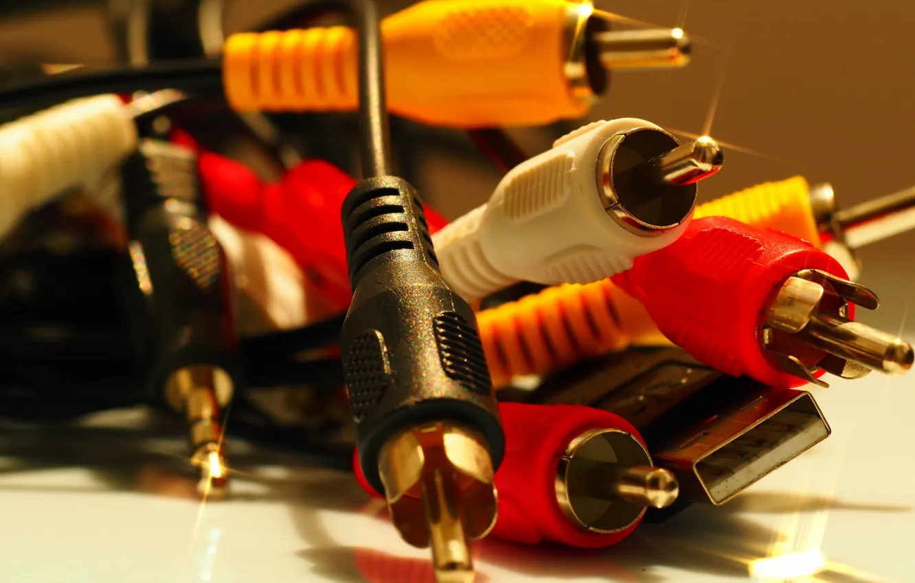 Photo wallpaper macro, color, Cable, Twinkle