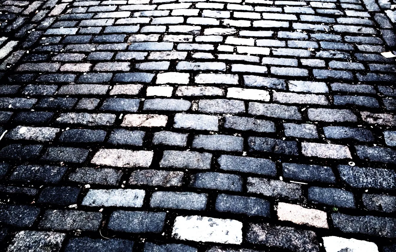 Photo wallpaper road, stone, pavers, coating