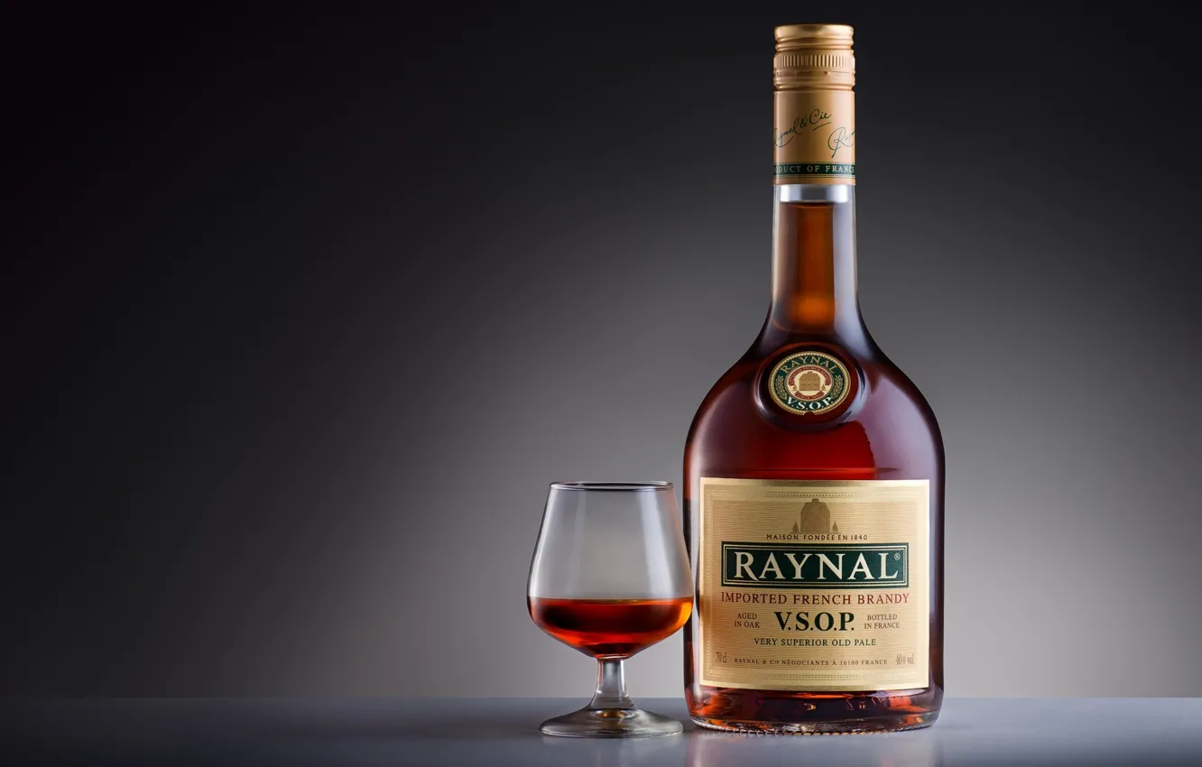 Photo wallpaper glass, bottle, alcohol, drink, brandy