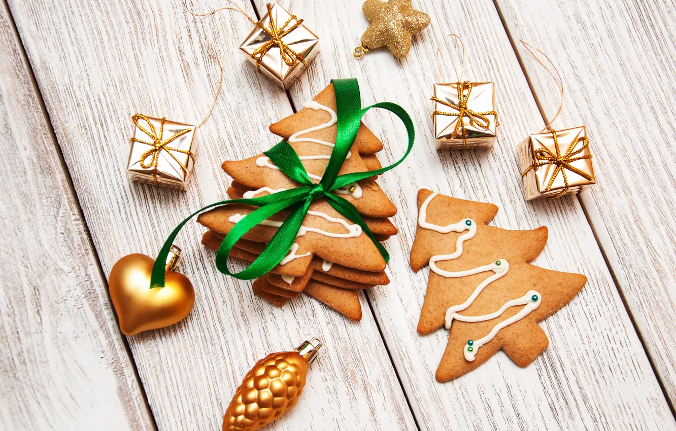 Photo wallpaper toy, cookies, tape, ginger, Olena Rudo