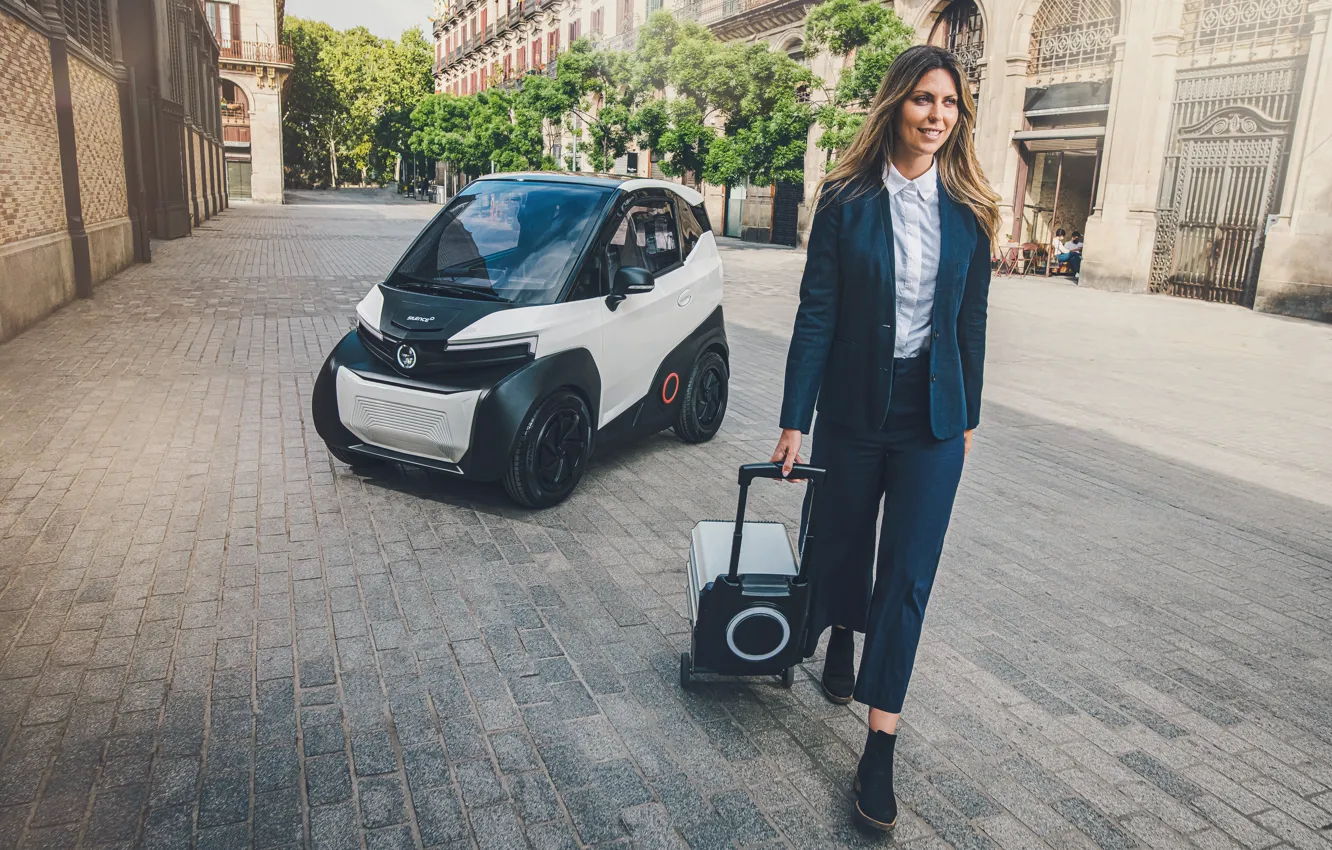 Photo wallpaper Home, Girl, Road, Silence, Electric, Electric car, Silence S04