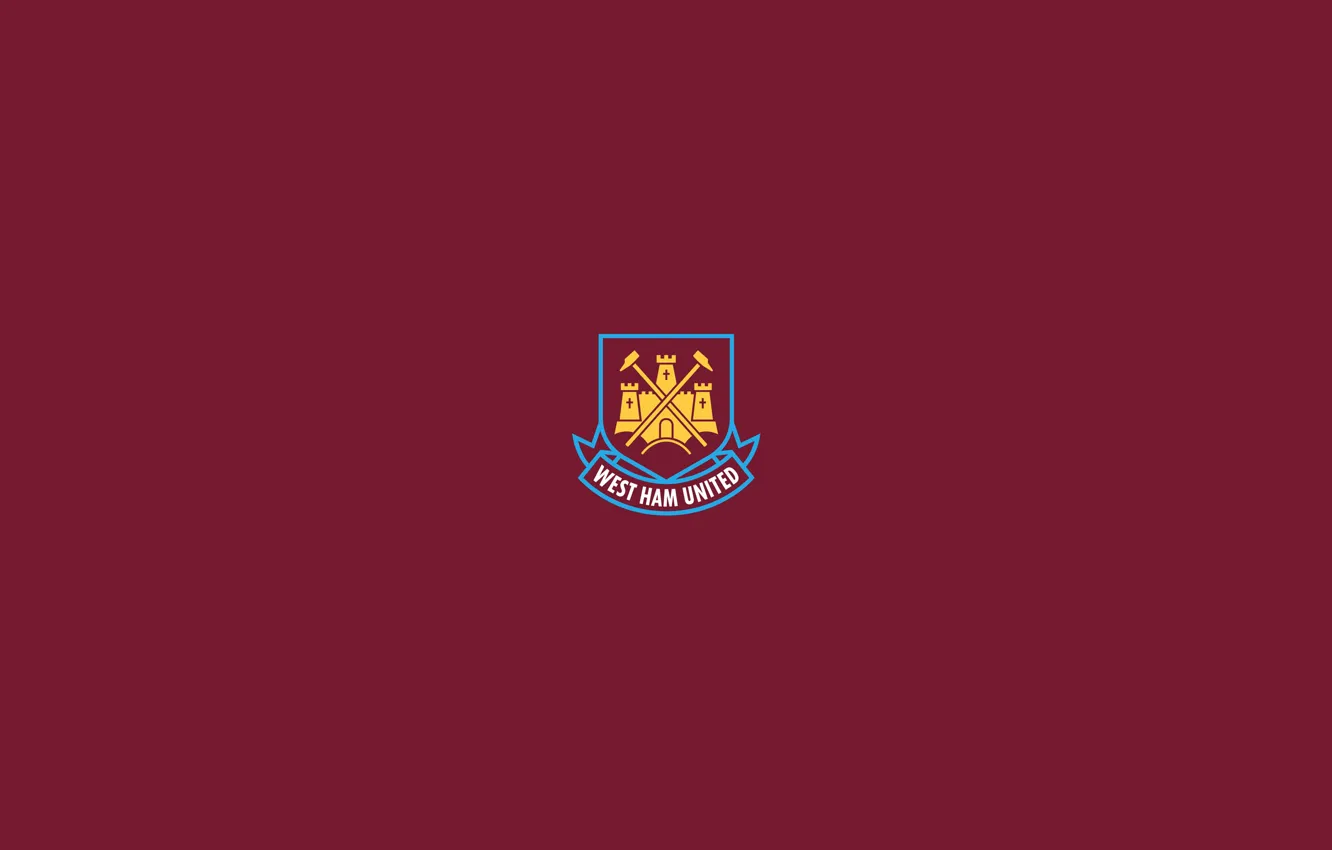 Photo wallpaper logo, football, England, West Ham United