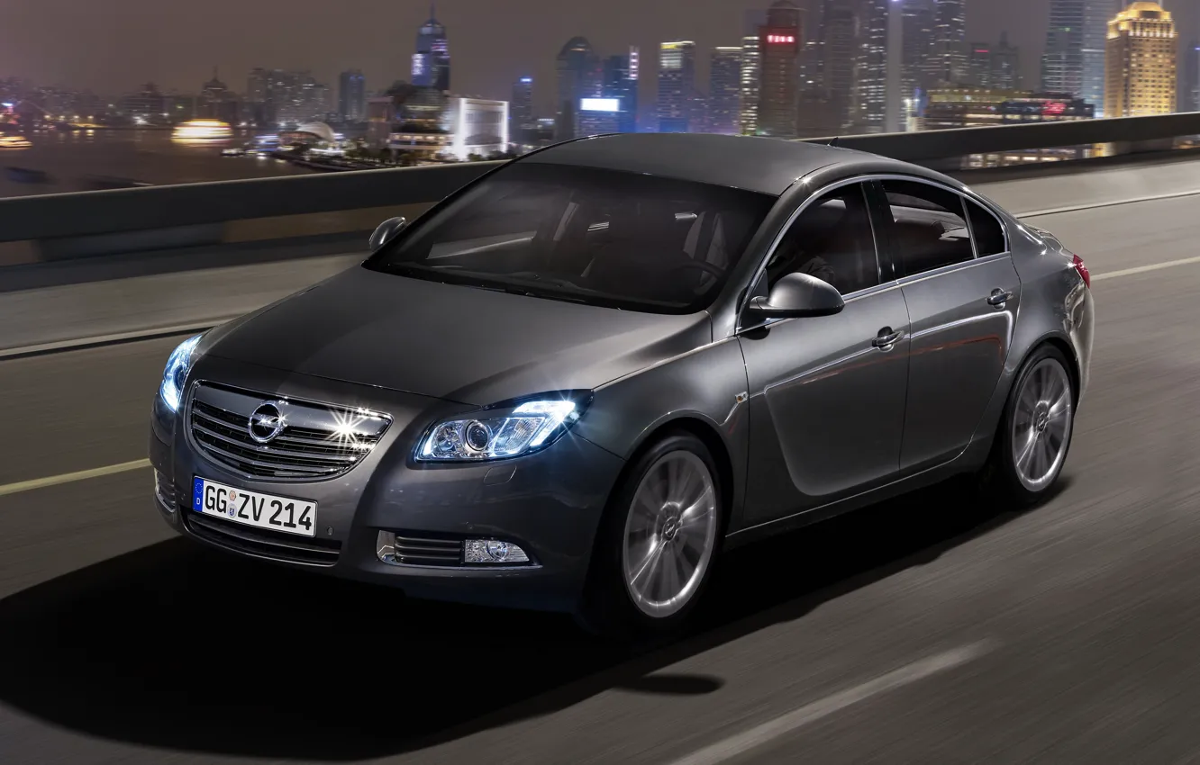 Photo wallpaper night, Insignia, Opel