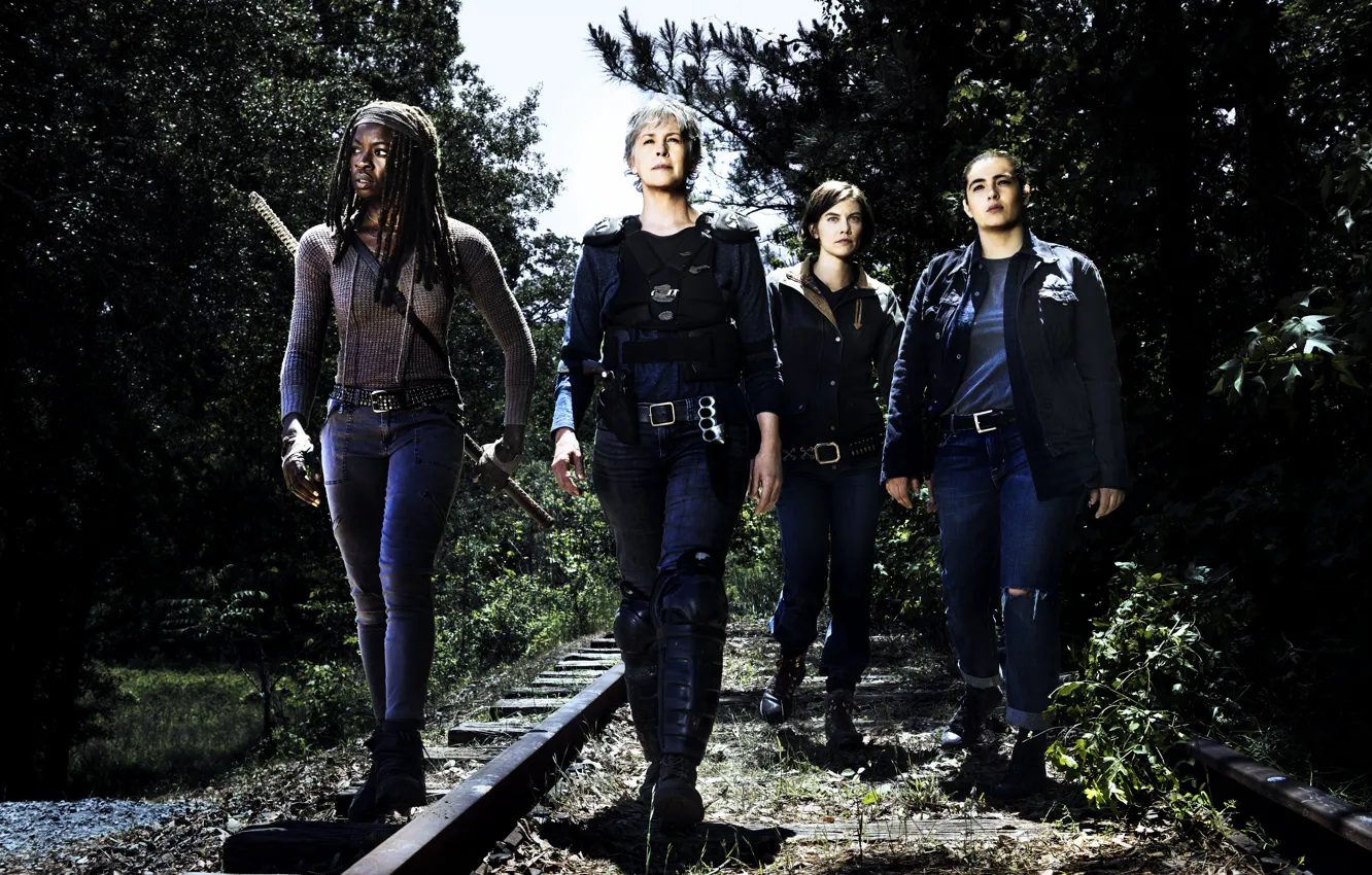 Photo wallpaper Maggie, The Walking Dead, Tara, Michonne, Carol, Season 8