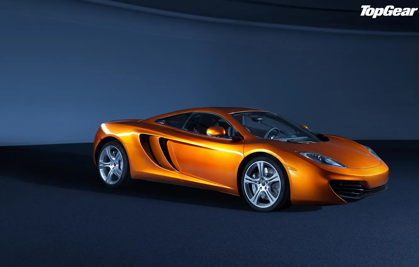 Photo wallpaper background, McLaren, Top Gear, supercar, MP4-12C, the front, the best TV show, top gear