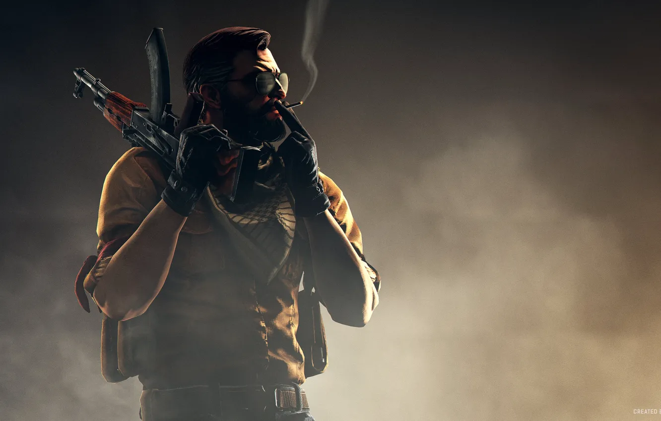 Photo wallpaper weapons, gun, game, Kalashnikov, weapon, Counter-Strike, AK-47, csgo