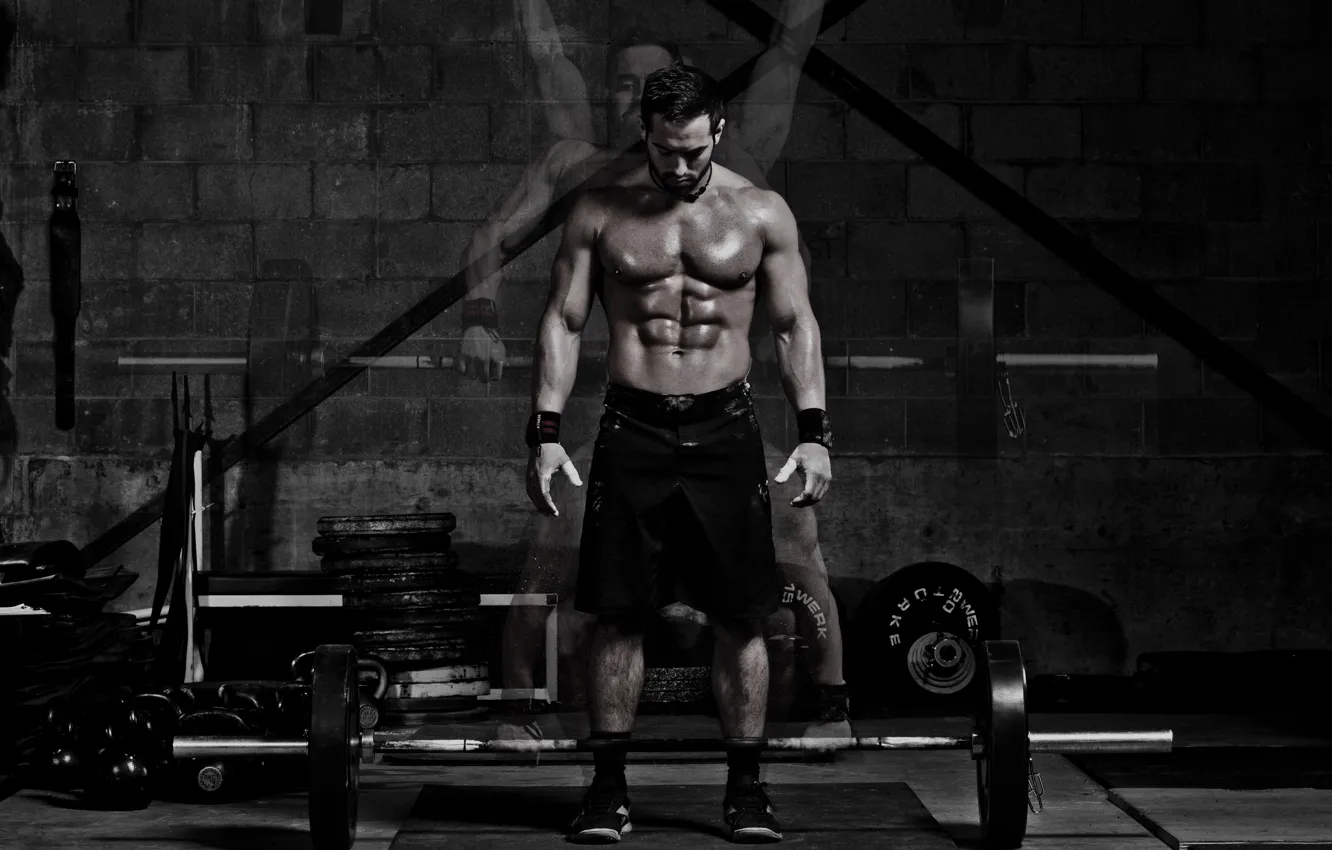 Photo wallpaper gym, crossfit, approach