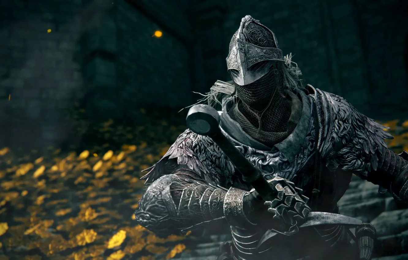 Photo wallpaper Armor, Warrior, Game, Software, 2022, Elden Ring, Action role-playing game, Elden's Ring