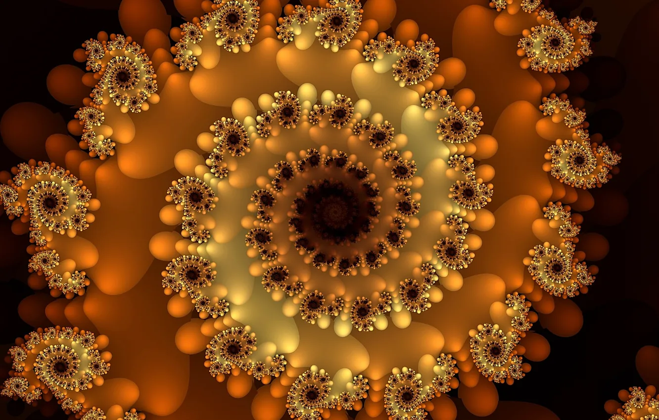 Photo wallpaper abstraction, spiral, fractal, symmetry, abstract background, tightening