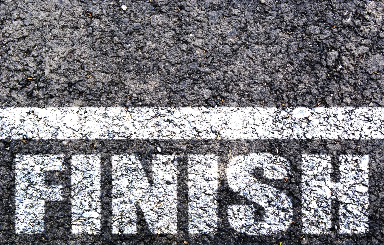 Photo wallpaper asphalt, the word, finish