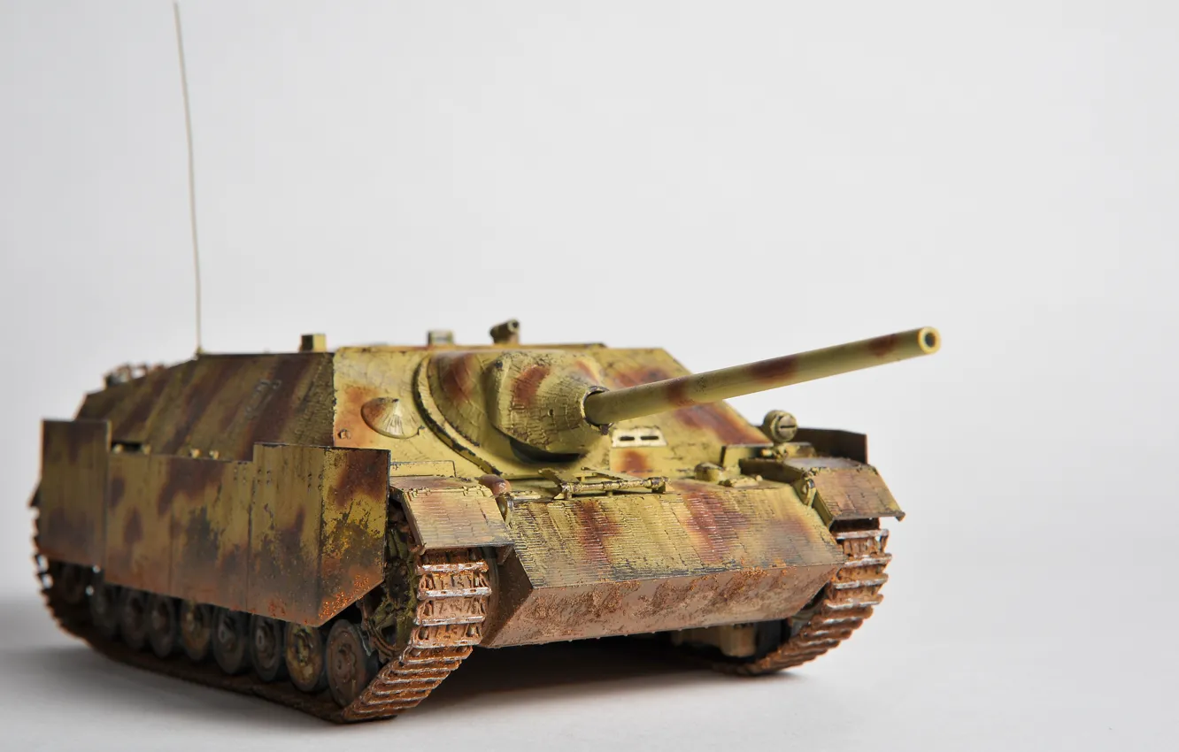 Photo wallpaper toy, installation, (SAU), model, self-propelled artillery, Jagdpanzer IV/70