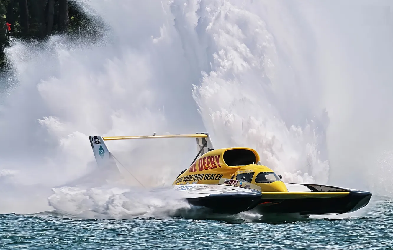 Photo wallpaper race, boat, speed
