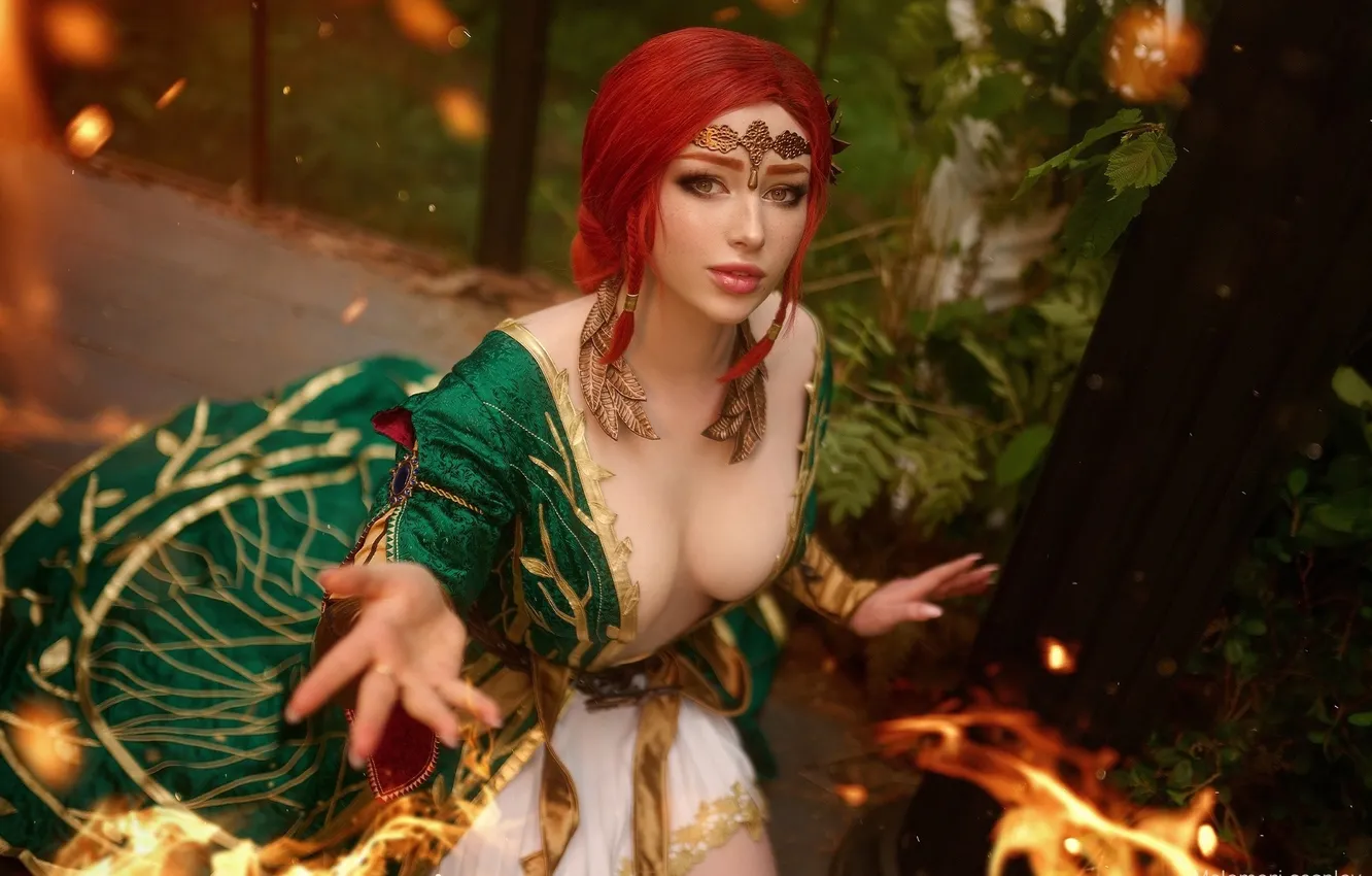 Photo wallpaper girl, sexy, Wallpaper, sweetheart, model, bright, boots, makeup