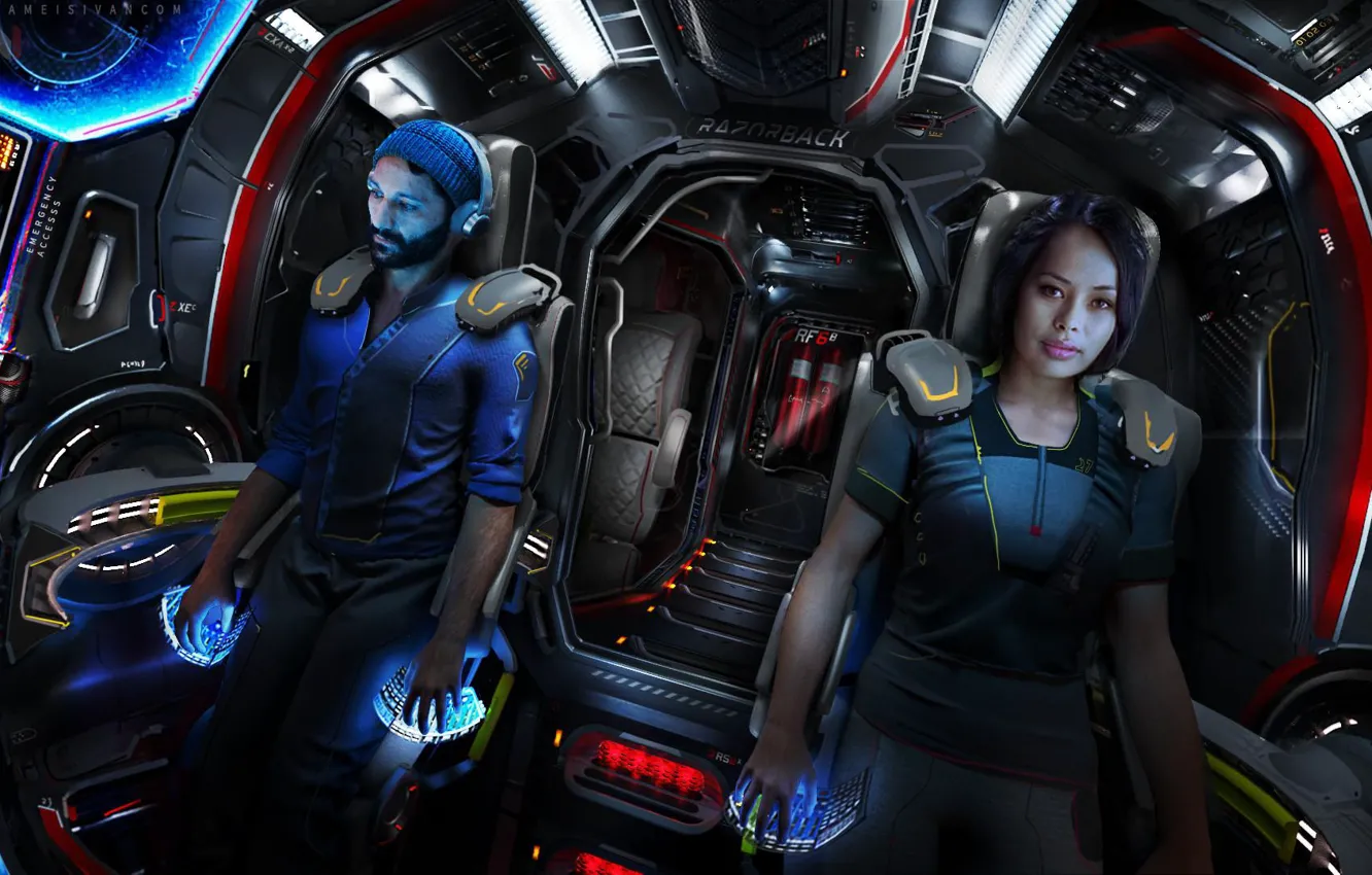 Photo wallpaper look, actors, the series, Movies, Space, The Expanse