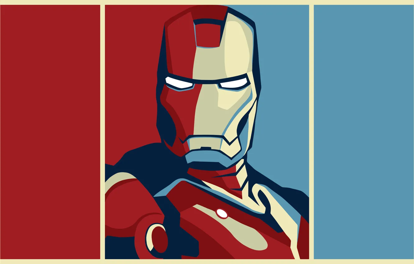 Photo wallpaper iron man, marvel, comic, comics, iron man